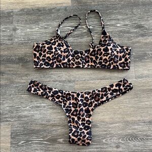 NWOT Leopard Print Bikini Set